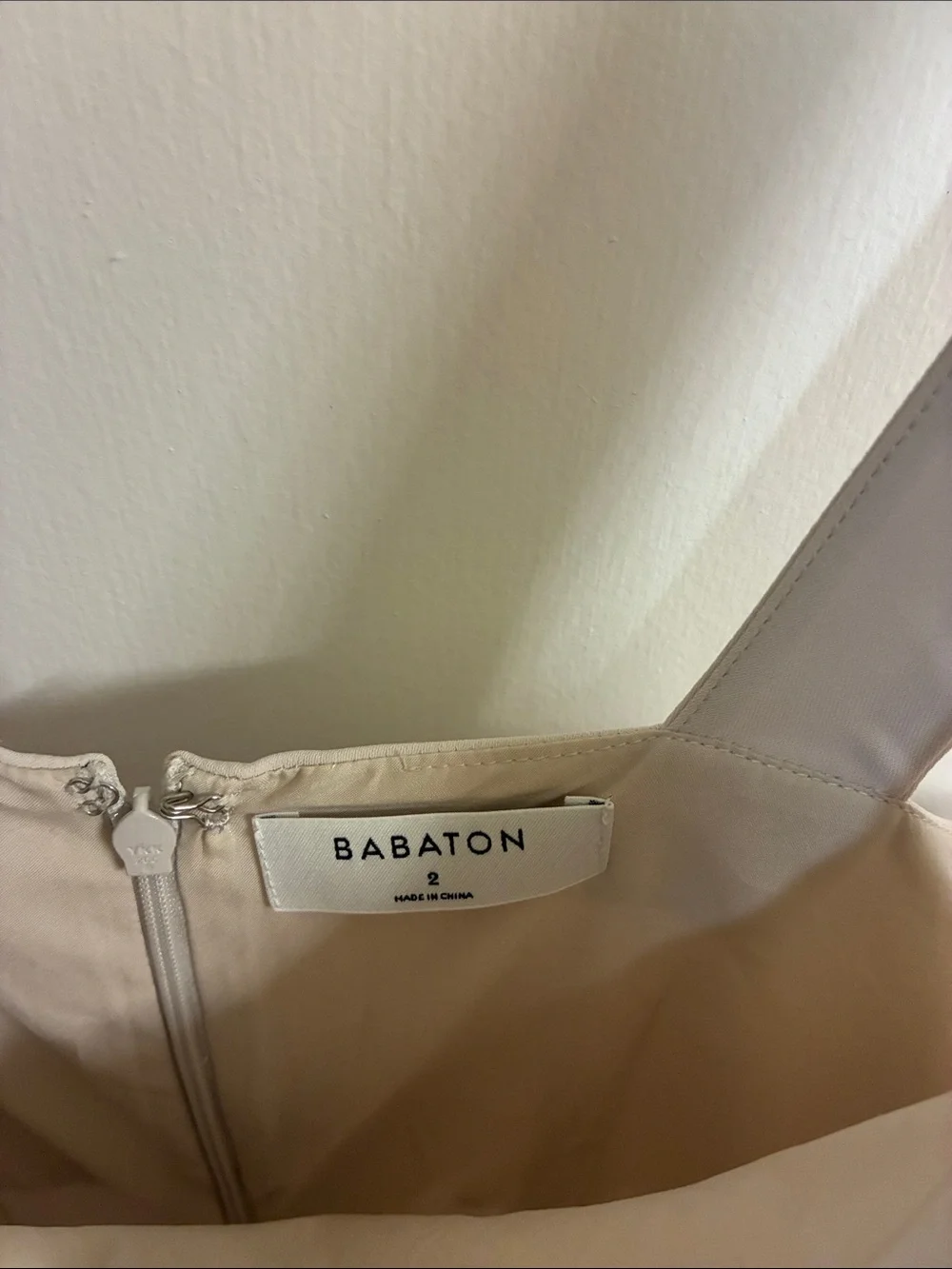 Babaton by Aritzia Square-Neck Cream Midi Dress with Side Slit Sz 2 - Picture 5 of 9